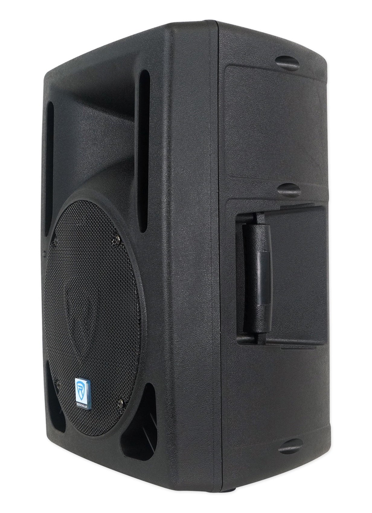 (2) Rockville RPG10BT 10" Powered 600 Watt DJ Speakers w/Bluetooth+Totem Stands